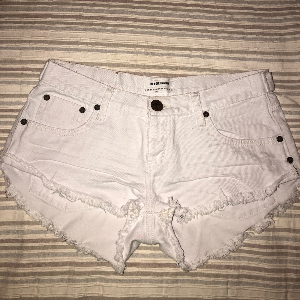 One Teaspoon “No 2’S” Low Waist Shorts